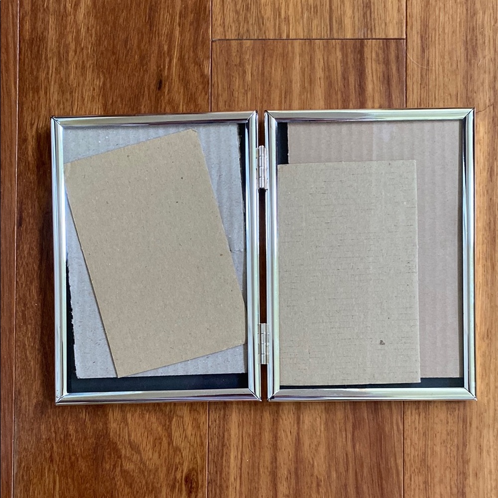 Silver Double Picture Frame
